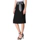 thumbnail image 1 of Allegra K Falda midi cinturón de color contraste de oficina de trabajo de cintura alta para mujer Ne Unique Bargains Falda, 1 of 6