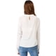 thumbnail image 5 of Blusa De Manga Larga Con Cuello Simulado Bordado Floral Campesino Para Mujer Blanco S Unique Bargains Blusa, 5 of 6