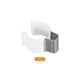 thumbnail image 3 of T8 U Clips Soporte para LED Luz Bombilla Montaje Soporte Redondo Inoxidable Acero Fluorescente Tubo Soporte Tubo Abrazaderas, Blanco Paquete de 8 Unique Bargains abrazaderas, 3 of 5
