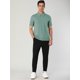thumbnail image 4 of Blusa Sólido Manga Corta Ajuste Regular Absorción De Humedad Polo De Golf Para Hombre Verde L Unique Bargains Blusa, 4 of 6