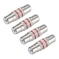 thumbnail image 1 of RCA hembra a conector hembra adaptador de audio estéreo acoplador 4 unids Unique Bargains conectores de abrazadera eléctrica, 1 of 2