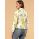 thumbnail image 5 of Allegra K Chaqueta Tipo Blazer Informal Con Solapa De Muesca Y Manga Larga Para Mujer Limón blanco M Unique Bargains Chaqueta, 5 of 6