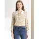 thumbnail image 3 of Allegra K Blusa Floral Con Cuello En V Y Lazo En La Parte Superior Con Cuello De Encaje En Contraste Unique Bargains Blusa, 3 of 6