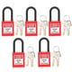 thumbnail image 2 of Candado de Bloqueo de 38 Mm 5 Juegos de Bloqueo de Bloqueo Candado de Seguridad a Prueba de Polvo de Ingeniería de Nailon para la Fabricación de Transporte Logístico, 2 of 8