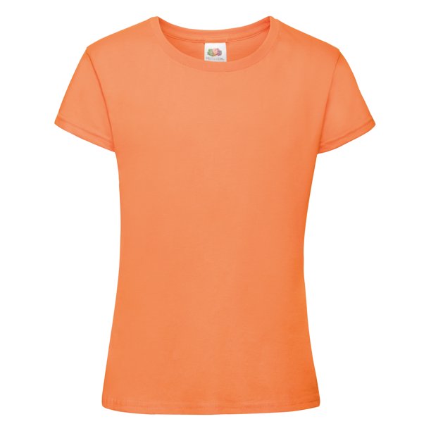 Fruit Of The Loom- Camiseta de manga corta Sofspun para niñas (Paquete de 2) (Naranja) Fruit of the Loom UTBC4381_orange
