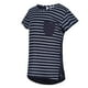 thumbnail image 2 of Regatta - Camiseta Charabee de Rayas Niñas (Marino, Blanco) Regatta UTRG6009_navywhite, 2 of 3