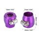 thumbnail image 3 of 4 Piezas AN8 Hexagonal Coche Manguera Acabadora Abrazadera Adaptador Montaje Morado Unique Bargains Manguera Abrazadera, 3 of 6