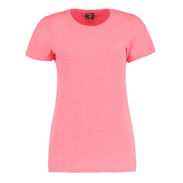 Kustom Kit - Camiseta de manga corta modelo Superwash 60 para mujer (coral mezcla) Kustom Kit UTBC3730_coralmarl