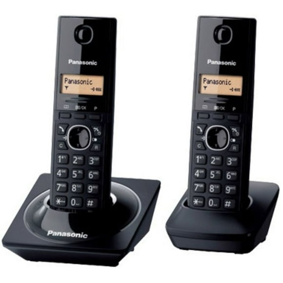 Set 2 Teléfonos Inalámbricos Panasonic Mod.KXTG1712 Negros