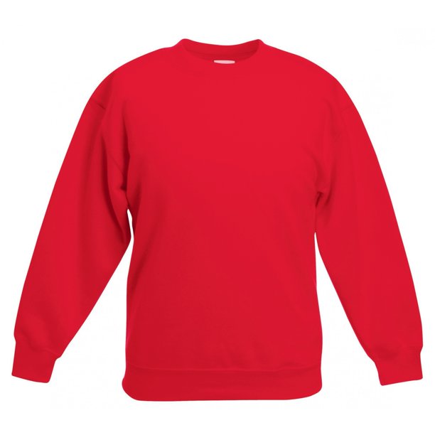 Fruit Of The Loom - Sudadera básica Modelo 70/30 Premium Unisex noños niñas (Rojo) Fruit of the Loom UTRW3304_red