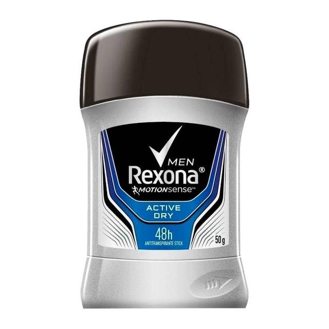 Antitranspirante Rexona Motion Sense active dry en barra para caballero 50 g