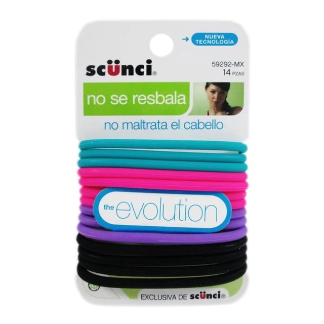 Ligas para cabello Scünci varios colores 14 pzas