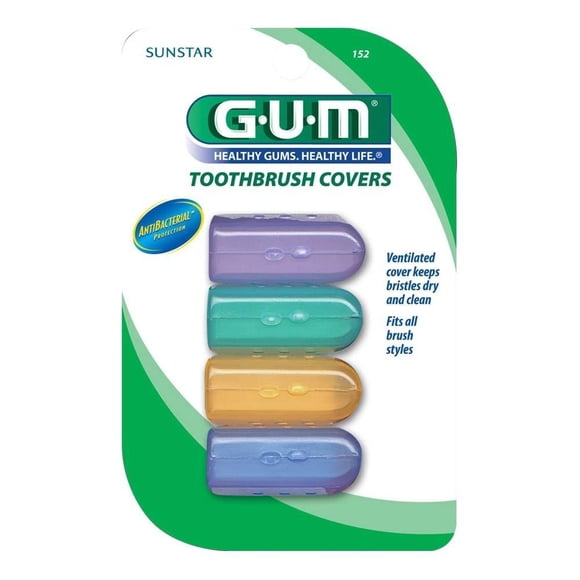 Tapas para cepillos dentales Gum 4 pzas