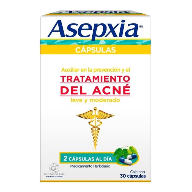 ASEPXIA 30 C Asepxia acné leve y moderado 30 cápsulas