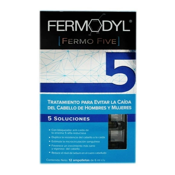 Tratamiento capilar Fermodyl evita la caída del cabello 12 ampolletas