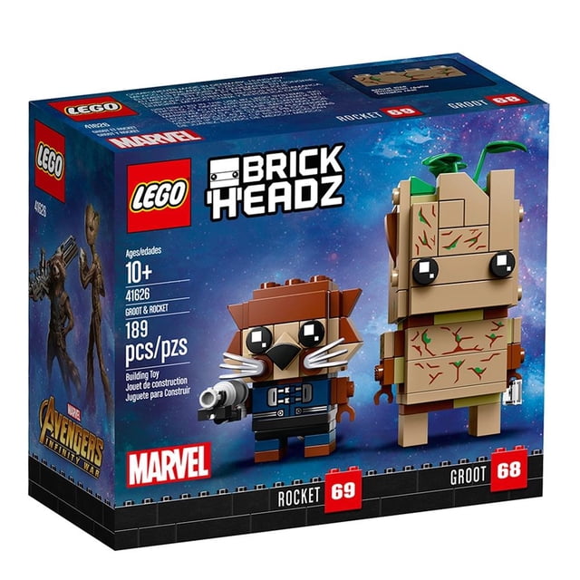 LEGO BrickHeadz Groot y Rocket 1 pza