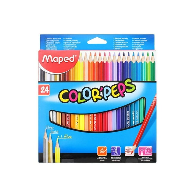 Lápices de colores Maped color peps 24 pzas