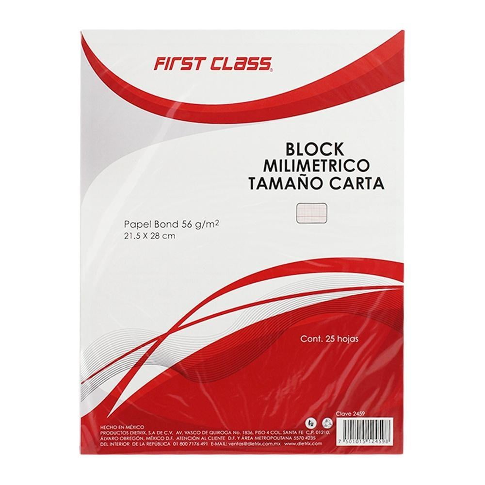 Block milimétrico First Class tamaño carta con 25 hojas | Walmart en línea