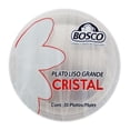 thumbnail image 1 of Platos desechables Bosco grandes lisos cristal 20 pzas, 1 of 1