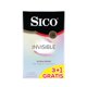 thumbnail image 1 of Condones Sico Invisible de látex ultra sense pack 3+1, 1 of 1
