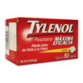 thumbnail image 1 of TYLENOL 50 S Tylenol tabletas 50 pzas, 1 of 1