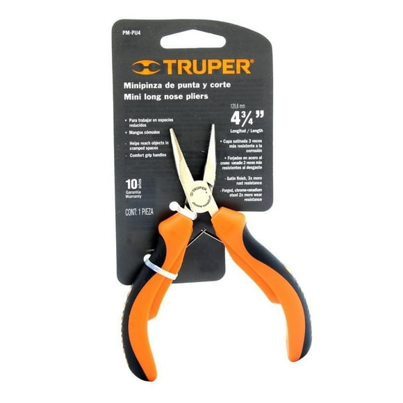Minipinza Truper de Punta y Corte de 120.6 mm