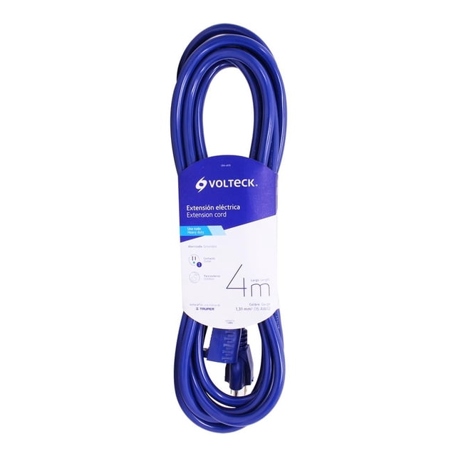 Extensión Eléctrica Volteck Azul