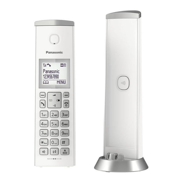 Teléfono inalámbrico Panasonic blanco 1 pza