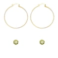 thumbnail image 1 of Joyería arracadas y aretes en oro laminado 2 pares, 1 of 1