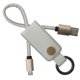 thumbnail image 1 of CABLE MICRO Mobile City USB LLAVERO COLOR BLANCO, 1 of 1