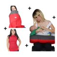 thumbnail image 1 of Almohada de Lactancia + Mandil para amamantar + blusa de lactancia Berlín Talla EG Mami Ama Bebé rojo, 1 of 1