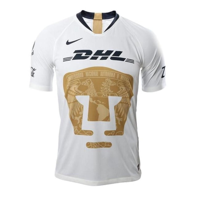 Jersey Pumas Casa 18/19 S/N- Blanco y Azul Marino Talla S Nike version jugador