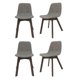 thumbnail image 1 of Set 4 Sillas Para Comedor Roble Y Lino Contemporaneo Avanti Laksa, 1 of 1