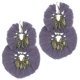 thumbnail image 1 of Aretes Lila Doble Hilos Pink Revolver Bisuteria, 1 of 1