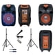thumbnail image 1 of Combo de 2 bafles de 15 Pulgadas Pasivo y Activo,  el bafle Activo enciende Leds AUDIOBAHN DUB15P, 1 of 1