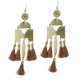 thumbnail image 1 of Aretes Durazno Metal Y Tassels Pink Revolver Bisuteria, 1 of 1