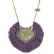 thumbnail image 1 of Collar Lila Borlas Corazón Pink Revolver Bisuteria, 1 of 1
