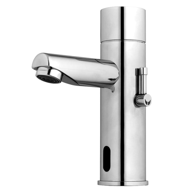 Llave mezcladora para lavabo con sensor de batería en acabado cromo Urrea 25.2509.21